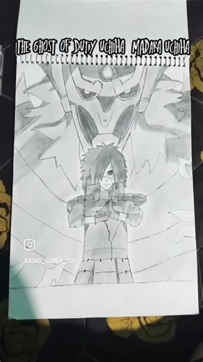 madara Uchiha drawing #from Naruto Shippuden🤘😎#anime drawing #art