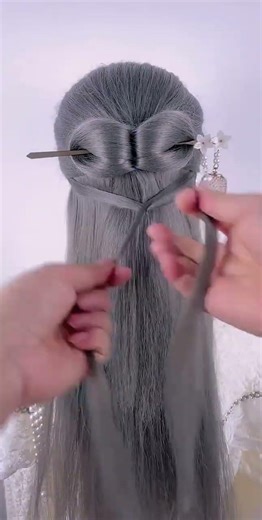 Princess Style Bow Bun 👑 | Elegant Long Hair Tutorial