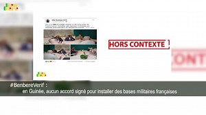 656 reactions · 79 shares | Sur Facebook, une page guinéenne a annoncé la signature d’un accord entre la junte militaire au pouvoir en Guinée et la France pour l’installation de bases militaires françaises. Les images utilisées sont hors contexte. #ReseauxSociaux #BenbereVerif | Benbere | Facebook