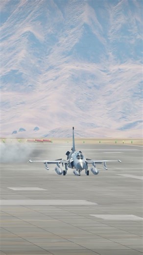 Fighter Jet Touchdown at Full Speed