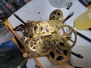 Part 2 Dixie-England Clock Movement and Main Spring Unwinder
