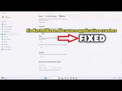 (FIXED) KernelBase.dll causes application crashes in Windows