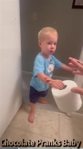 Chocolate poop prank for babies #funny #prank #chocolate #poop #baby | pranks