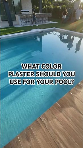 How to pick a pool plaster color! 🙌🏼 #backyard #pooldesign #poolplaster #landscapedesign #luxury