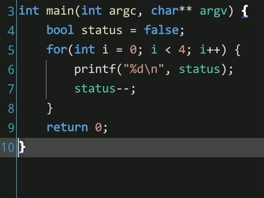 c语言 bool类型非零为真 一起感受下