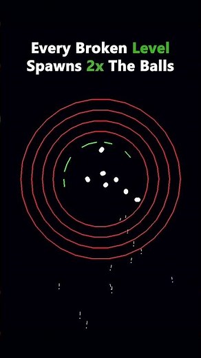 Every time more balls spawn! #satisfying #viral #simulation