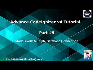 Advance CodeIgniter 4 Framework Tutorials #9 Models with Multiple Database Connection