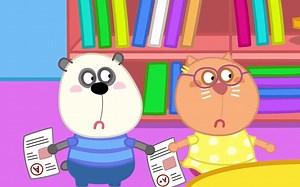 【原汁原味】英语儿童启蒙教育_小狼wolfoo(做作业)_国外火爆_Don't Use Super Calculator to Do Math for You