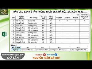 Cơ bản 6.5.2018 Đề 1 Excel | Đếm bằng COUNTIF, câu cuối thật là dễ thở !! | CC Ứng dụng CNTT