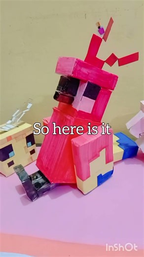 day 1- minecraft parrot puppet #craft #puppet #minecraft #comment