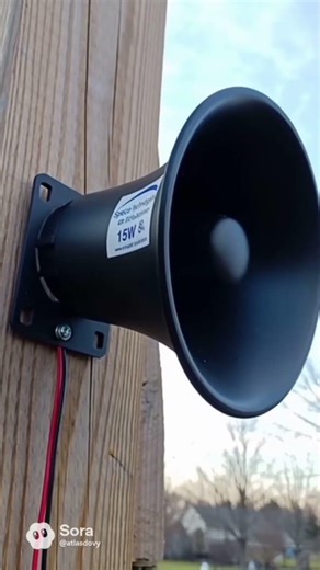 Speco technologies horn speaker playing music made with AI