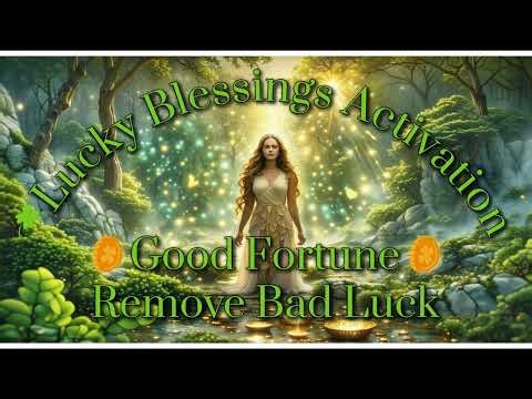 🍀 Blessings Activation for Good Fortune & Remove Energy of Bad Luck 🖤