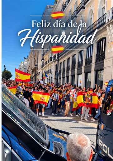 Feliz día de la Hispanidad 🇪🇸 #madrid #hispanidad #huelga #vivienda #viajes