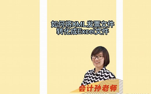 如何将XML文件转化成Excel格式？