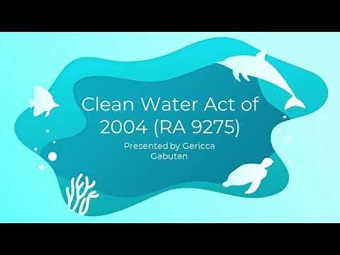 Clean Water Act of 2004 (RA 9275)
