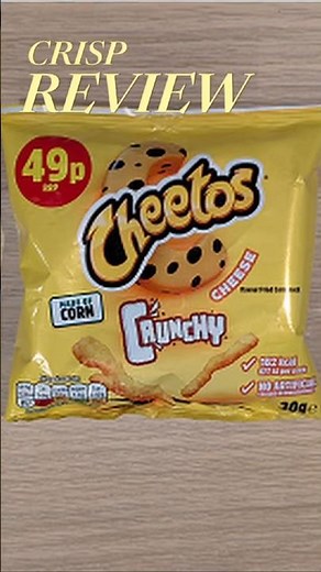 Crisp Review 🥔 Cheetos Crunchy Cheese #foodreview #snackreview #crispreview