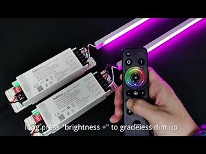 4 zones led remote control with DLV003 4 in 1 led controller demo video, refer for RGBW function