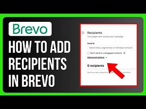 How to Add Recipients in Brevo