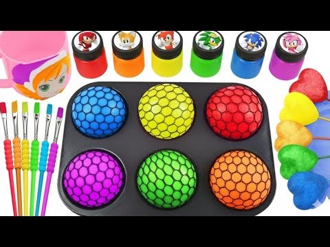 Satisfying ASMR 🎨 Rainbow Relax Slime Balls | Finger Sprunki Magic Paint Candy 💥 Most Relaxing Video
