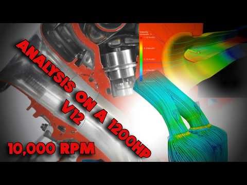 1200HP 10,000 RPM Naturally Aspirated V12 Induction Analysis: Airspeed, Harmonics & Runner Design