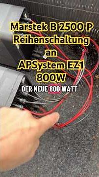 Marstek B2500 P in series - APSystem EZ1-M without smart meter - presentation of the app for both...