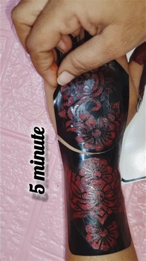 beautiful sticker mehndi design#youtube #mehndi #vlog #sticker mehandi#YouTube search