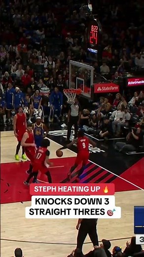 Steph hit his flow state in Portland