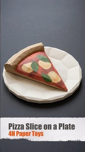 This pizza looks delicious... but don't eat it! ❌ #diy #papercraft paper#food