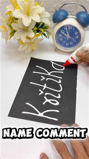 Aise Glitter Name Banau Aapka?🥰🫶😍#comment #drawing #craft #diy #ytshorts#ytviral #yt