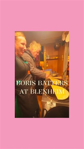 1.7K views · 68 reactions | When life gives you lemons, make crêpes. Boris dropped by for a little flipping therapy and the kids absolutely loved it  Do pop into ALEX’S Mr Johnson! #flipthescript #creperules | Alex’s Creperie | Facebook