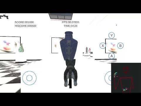Cat Simulator Museum stage 1 gameplay (impossible game?)