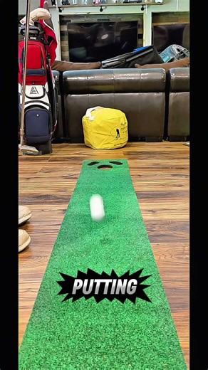 Ran Out of Excuses Not to Practice. So We Put It in Every Room. #golf #putting #golftips #golfgear
