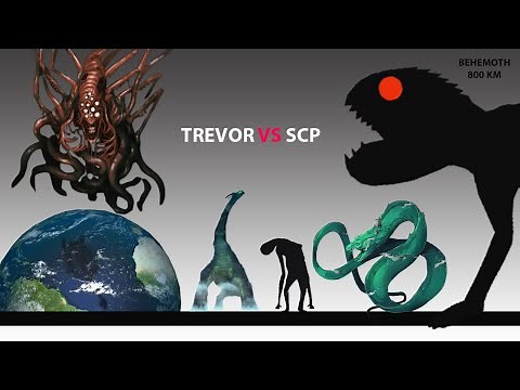 TREVOR HENDERSON VS SCP - SIZE COMPARISON | WORLD EATER GIANTS