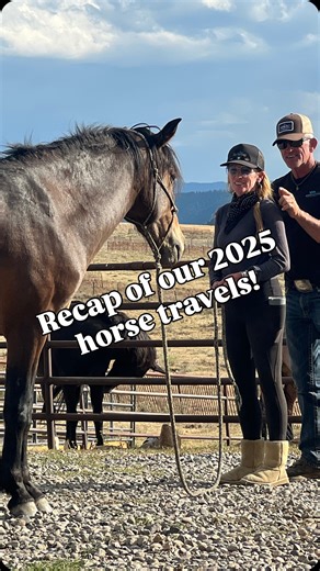 2025 🥳 took us on the road—and into the hearts of so many incredible horses and humans. From welcoming clients at the ranch to traveling across the country, this year was full of learning, connection, and unforgettable adventures. We taught our science-based horsemanship approach in Colorado, Arizona, Nevada, California, Maine, and everywhere the road led us in between. We worked with people of all ages and all experience levels, meeting each horse and human exactly where they were. No shortcut