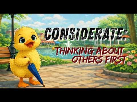 Considerate: Learning to Think About Others First | Character Traits for Kids