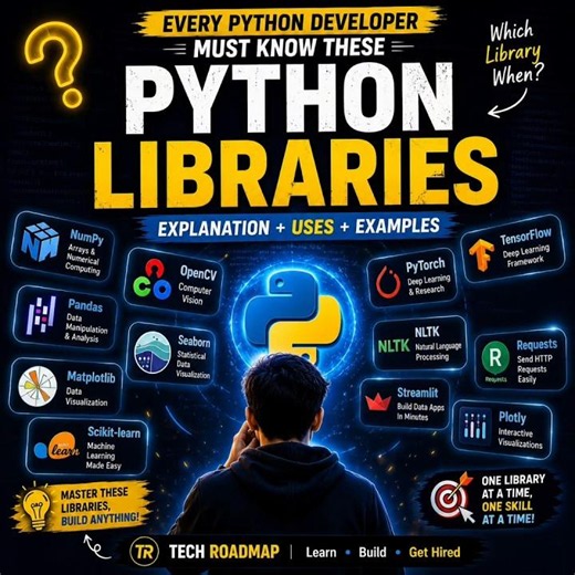 PYTHON LIBRARIES #datascience #machinelearning #pythontutorial #youtubeshorts #music #python #coding