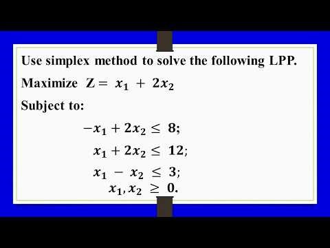 Simplex Method Problem 2