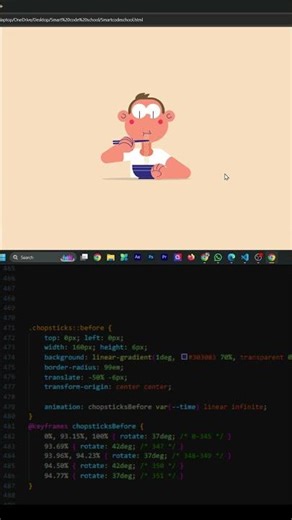 how to make cartoon animation video #html #coding #css #frontendcourse