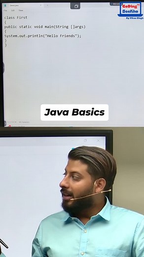 Prof. Vikas Singh on Instagram: "If first letter is capital then it is class in java, so you should write first letter of any class in capital letter."