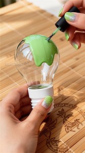 DIY Painted Light Bulb Hack for Stunning Room Glow! #DIY #lighting #home | Cooking With Vu