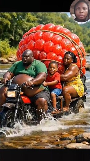 They Tried Crossing the River With a Giant Raspberry… Watch What Happened #shorts