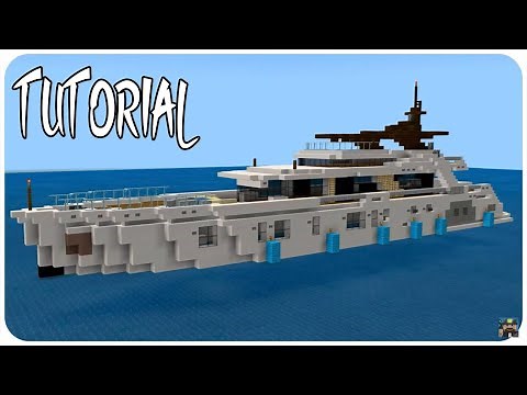 Minecraft: How To Build a Modern Yacht in Minecraft| Minecraft Modern Yacht Tutorial