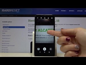 ALCATEL 1S Turn On & Deactivate Camera Grid Lines Option