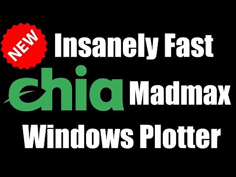 Extremely Fast Chia Plotter For Windows - Madmax Stotiks CPU Plotter
