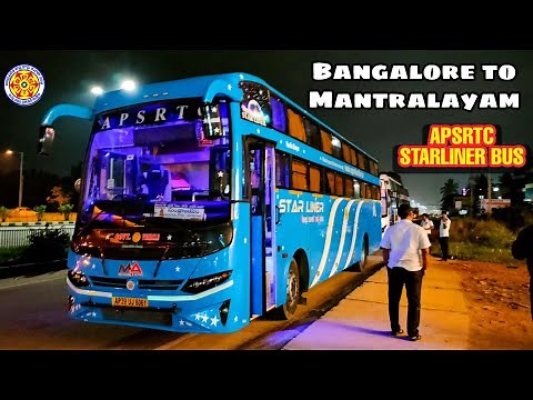 APSRTC STARLINER NON AC SLEEPER BUS JOURNEY | BANGALORE TO MANTRALAYAM | #Ash2travel