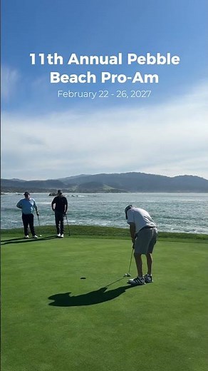 The complete Pebble Beach Pro-Am Experience. ⛳ #Shorts #PebbleBeach #Golf
