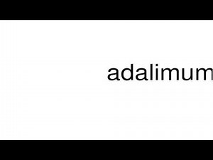 How to pronounce adalimumab
