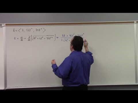 Multivariate Calculus: studying motion with vectors and calculus, 2-2-26