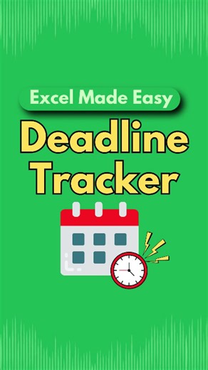 Create a Deadline Tracker in Excel: Step-by-Step Guide