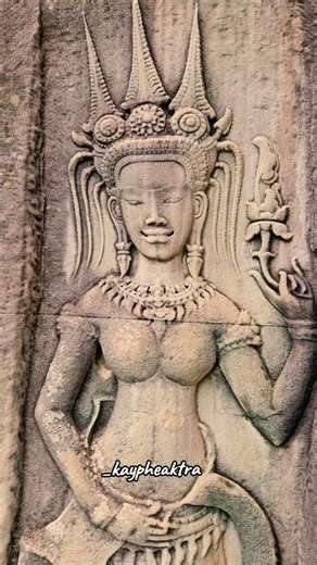The Elegant Apsara of Angkor Temples | View Behind Angkor Wat, Cambodia 🇰🇭 #cambodia #angkorwat